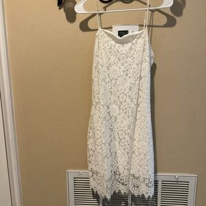 Miami Strapless White Lace Dress